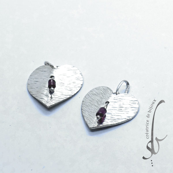 Pendentif Coeur avec grenat – Image 4
