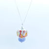 Pendentif perle de verre et argent