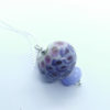 Pendentif perle de verre au chalumeau sur chaine argent – Image 4