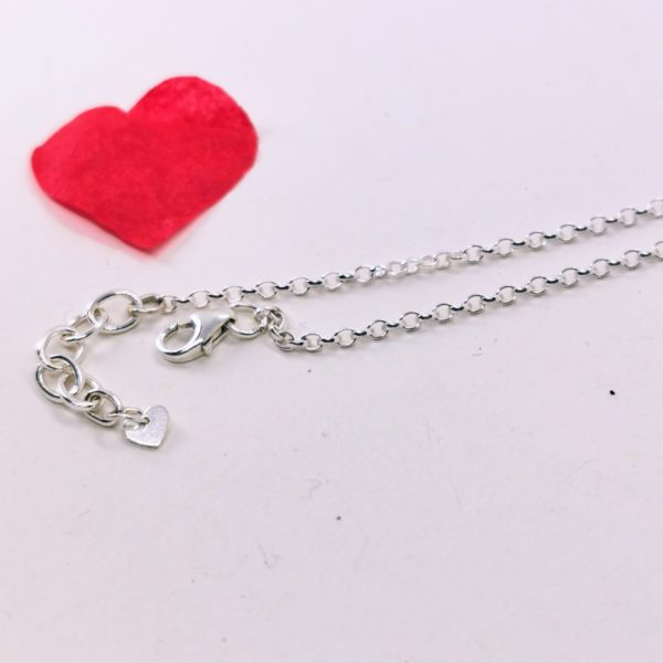 Collier"amour de perle" argent 925 et perles de verre de Murano rouge – Image 9