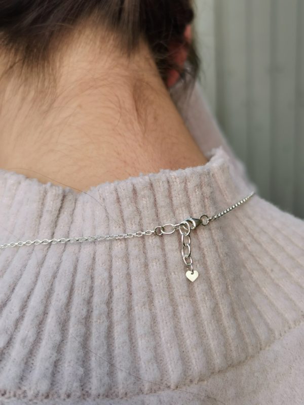 Collier"amour de perle" argent 925 et perles de verre de Murano rouge – Image 10